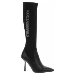 Karl Lagerfeld dámské kozačky KL31376F Black Knit