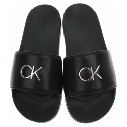 Calvin Klein dámské pantofle HW0HW01509 0GS Black-Silver