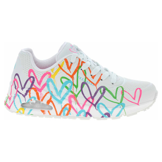 detail Skechers Uno - Highlight Love white - multi