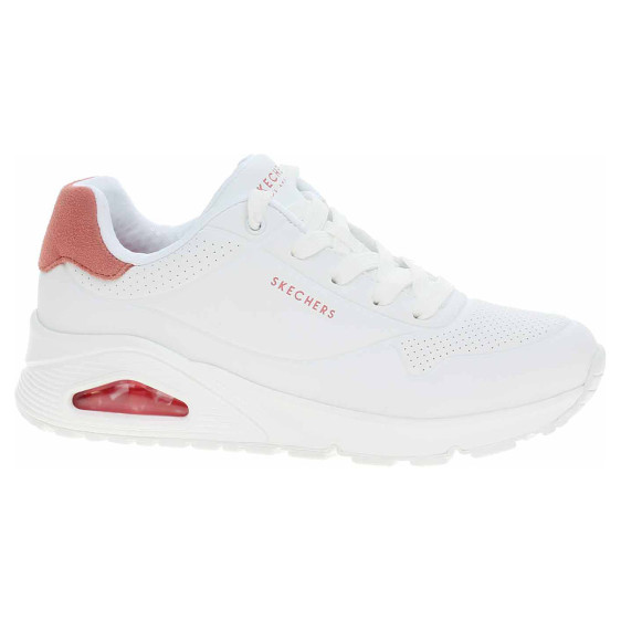 detail Skechers Uno - Pop Back white-hot coral