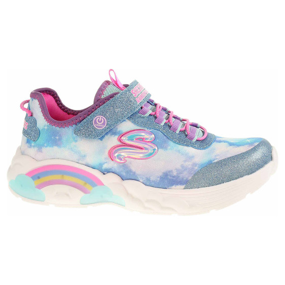 detail Skechers S Lights - Rainbow Racer blue