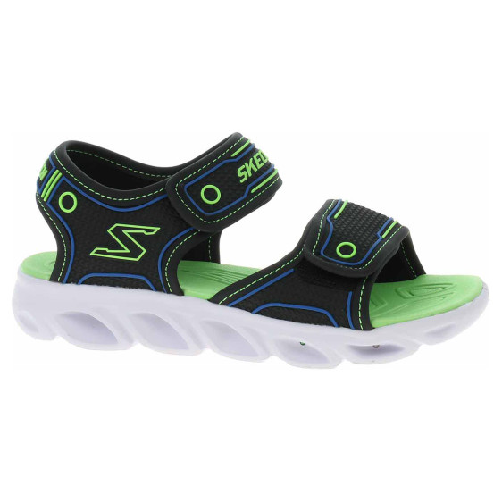 detail Skechers Hypno Splash blk-blue-lime